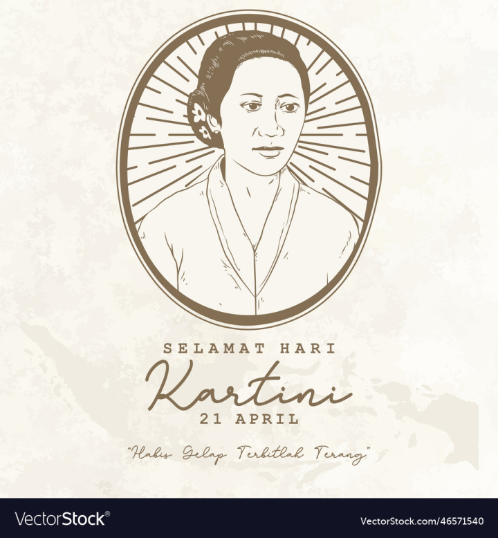 vectorstock,Kartini,Poster,Concept,Background,Celebrate,Women,Indonesia,Celebrating,Javanese,Kebaya,Day,Character,Education,Vector,Illustration,Girl,Power