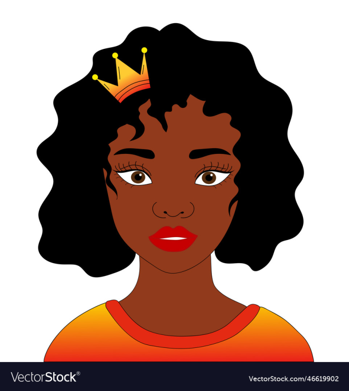 vectorstock,Girl,Woman,Queen,Crown,Black,Hair,Person,People,Postcard,Young,Head,Poster,Vector,Illustration,Women,Face,Lips,Lady,Cartoon,Beauty,Eyes,Cute,Curly,Hairstyle,Charming,Red,Afro,Pretty,Female,Model,Character,International,American,Portrait,Ethnic,African,Beautiful,Adult,Brunette,Attractive,Gold