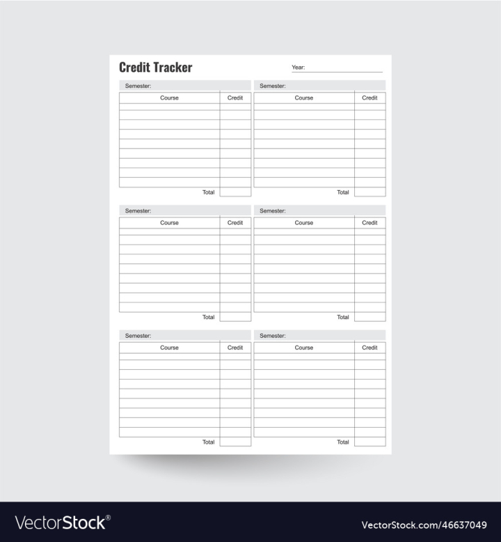 vectorstock,Credit,Tracker,Business,Academic,Planner,Paper,Message,Sheet,Notebook,Document,Lined