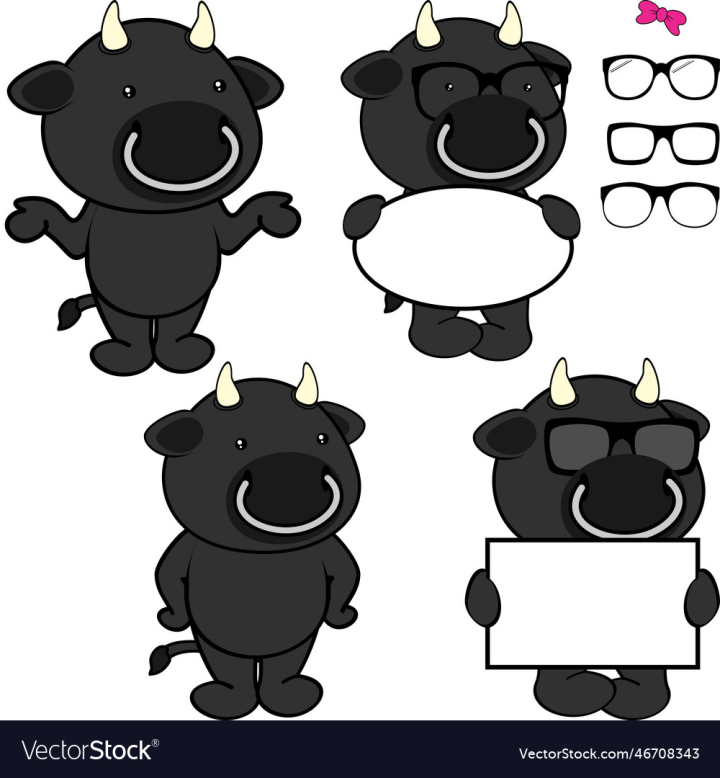 vectorstock,Cartoon,Bull,Chibi,Kid,Billboard,Pack,Glasses,Vector,Happy,Pose,Animal,Standing,Child,Sweet,Cute,Sunglasses,Children,Set,Isolated,Kawaii,Illustration,Copy,Space,Boy,Girl,Character,Young,Collection,Holding,Mammal,Caricature,Clip Art