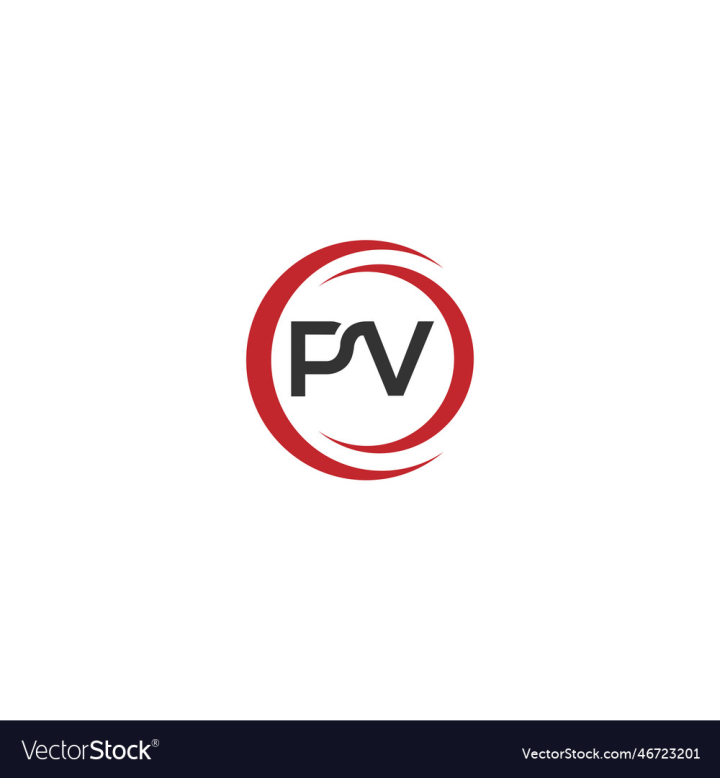 Initial PV feminine logo. Usable for Nature, Salon, Spa, Cosmetic and  Beauty Logos. Flat Vector Logo Design Template Element. 15022146 Vector Art  at Vecteezy