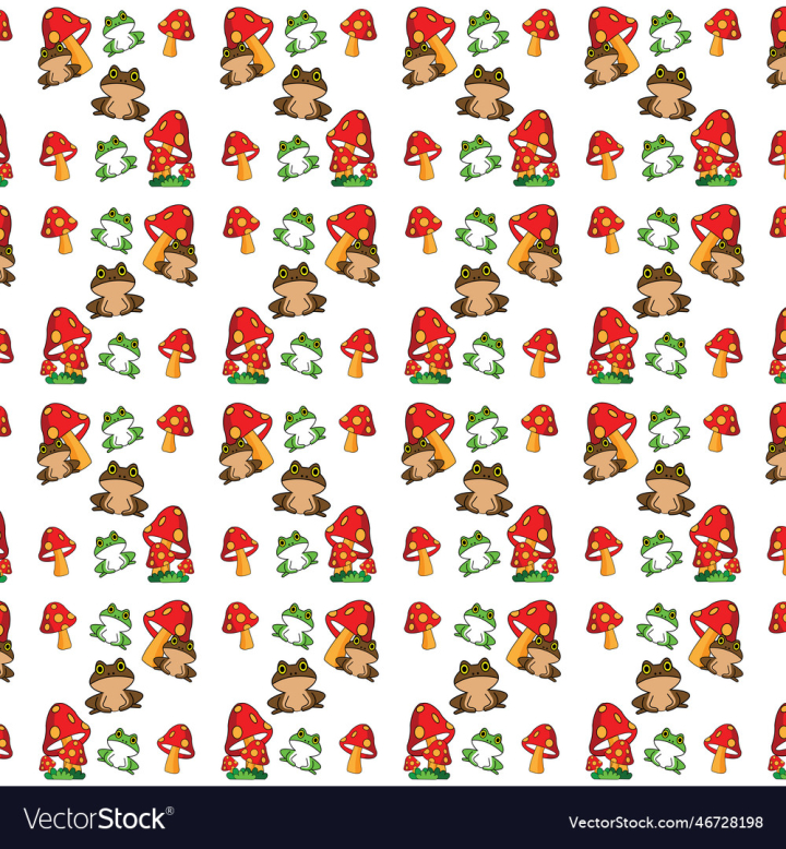 vectorstock,Pattern,Seamless,Mushrooms,Mushroom,Background,Frog,Happy,White,Wallpaper,Print,Drawing,Nature,Plant,Flat,Water,Zoo,Fabric,Character,Colorful,Smile,Set,Childish,Texture,Fantastic,Graphic,Vector,Art,Design,Cartoon,Animal,Green,Symbol,Cute,Funny,Isolated,Toad,Illustration