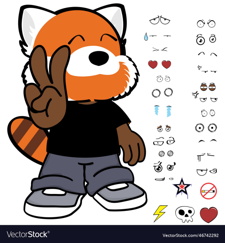 vectorstock,Cartoon,Clothing,Red,Panda,Character,Cute,Child,Pack,Expressions,Vector,Boy,Design,Animal,Collection,Set,Isolated,Chubby,Chibi,Comic,Happy,Pet,Sad,Angry,Funny,Grumpy,Ashamed,Inlove,Illustration