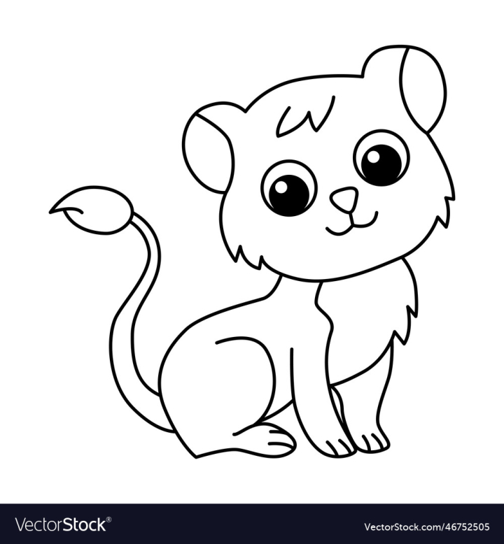 Cartoon clipart of a lion with a background for coloring kids on Craiyon-saigonsouth.com.vn