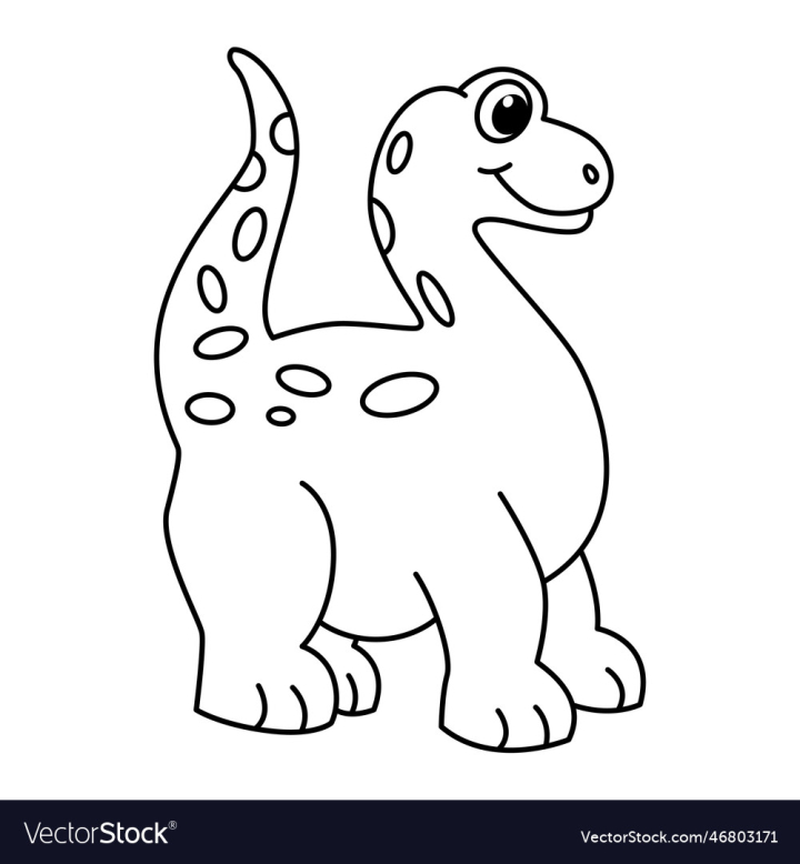 Cartoon Drawing Of A Dinosaur 13480498 Vector Art at Vecteezy