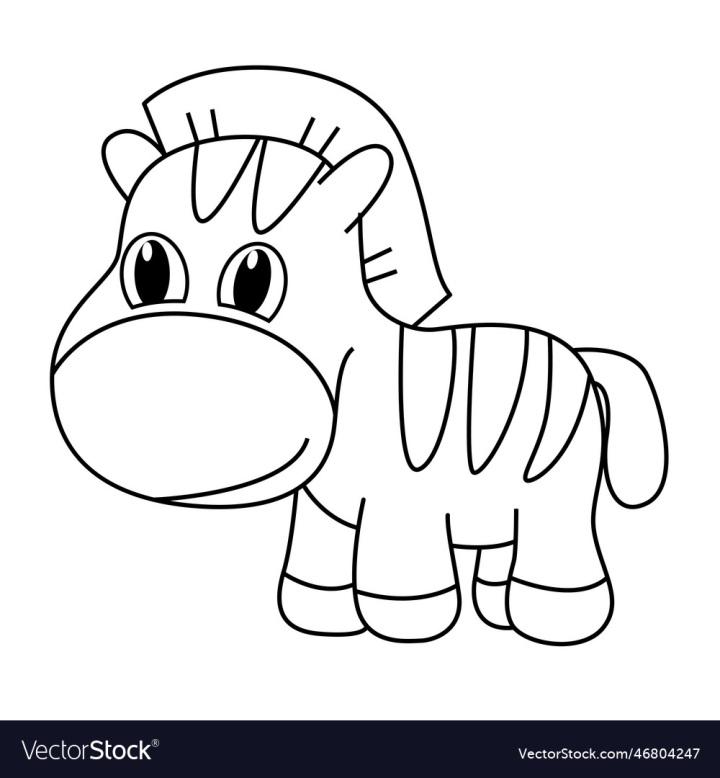 cartoon zebra coloring pages