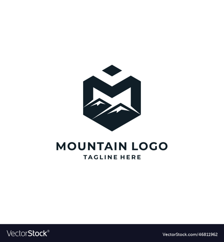 Adventure fund mountain design Royalty Free Vector Image