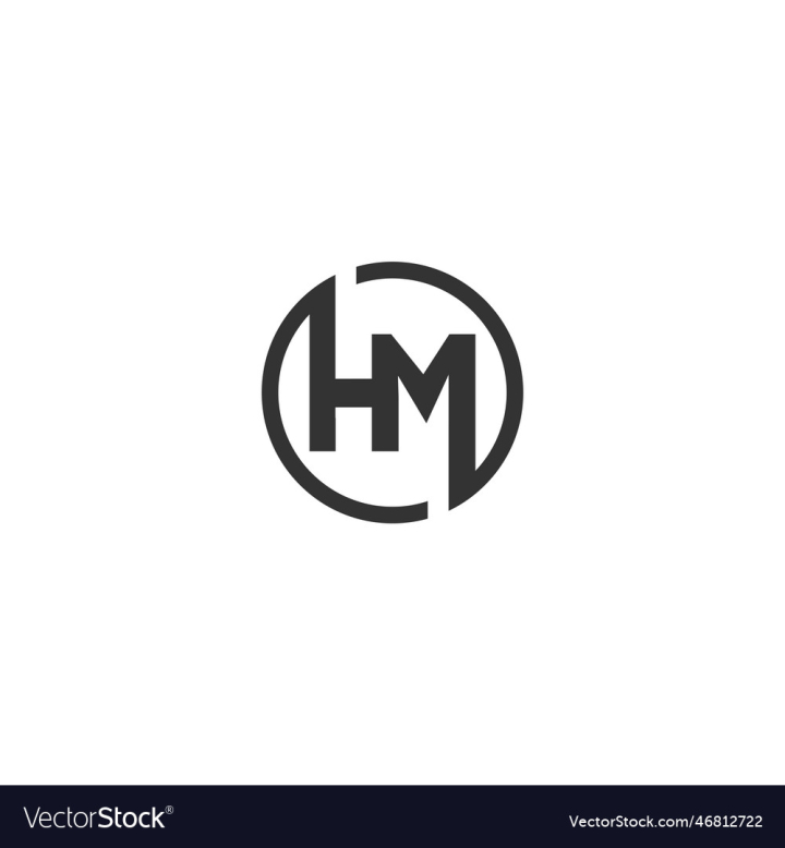 Download Monogram Letter Initial H M HM MH Logo Design Template for free |  Logo design template, Initials logo design, Logo design