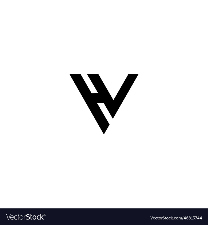 HV letter logo design on black background Initial Monogram Letter HV Logo  Design Vector Template. Graphic Alphabet Symbol for Corporate Business  Identity Stock Vector | Adobe Stock