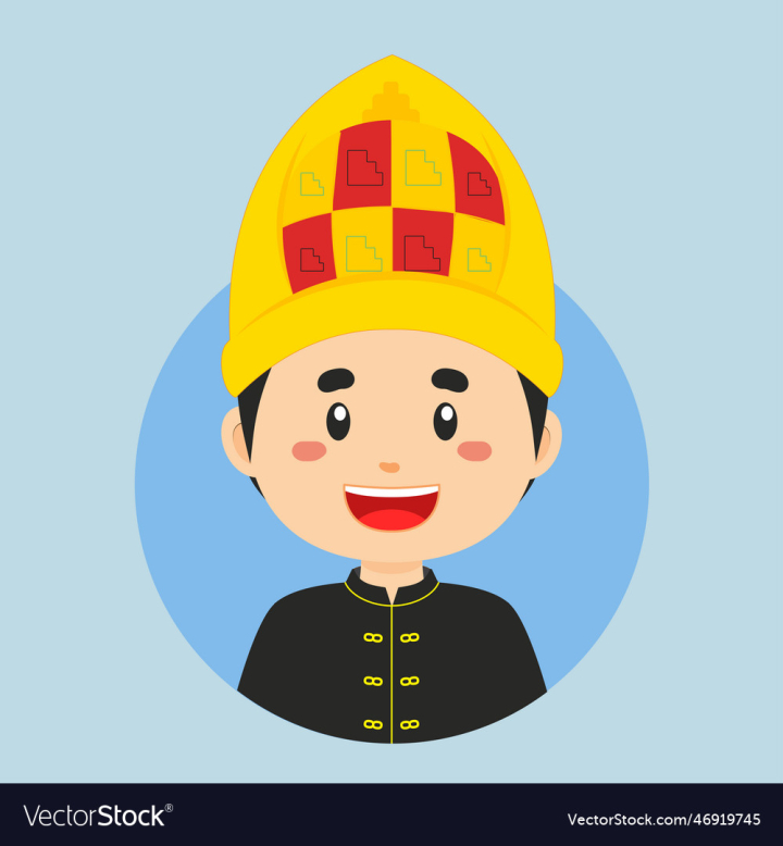 vectorstock,Aceh,Character,Avatar,Person,People,Fashion,Happy,Hat,Style,Oriental,Holiday,Head,Greeting,Indonesia,Traditional,Hairstyle,Headdress,Sumatra,Dress,North,Boy,Girl,Cartoon,Asian,Female,Child,Country,Clothes,Couple,Culture,Cute,Ethnic,Costume,Children,Accessories