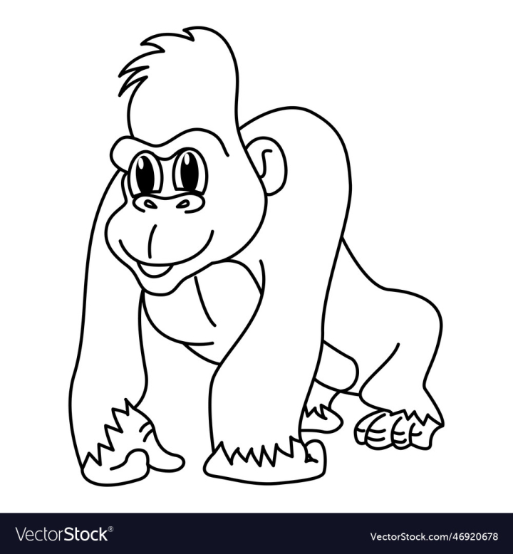 vectorstock,Cartoon,Coloring,Gorilla,Page,Cute,Book,Education,Vector,Illustration,Design,Animal,Doodle,Kids,Zoo,Character,African,Africa,Monkey,Horizontal,Safari,Colour,Alphabet,Ape,Preschool,Cheering,Art,Clipart,Image,Clip,Hand,Drawn,Cut,Out,Outline,Student,Teacher,Tail,Picture,Toy,Playful,Joy,Mammal,Learning,Happiness,Material,Wildlife,Toddler,Kindergarten,Teaching,Chimpanzee,Practicing,Colouring