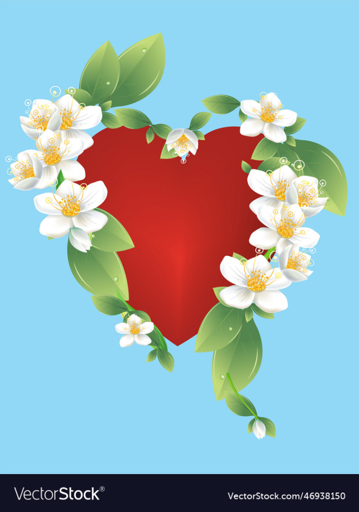 vectorstock,Flowers,Heart,Valentines,Day,Love,Red,Symbol,Feeling,Design,Plant,Vegetable,Decoration,Festive,Illustration
