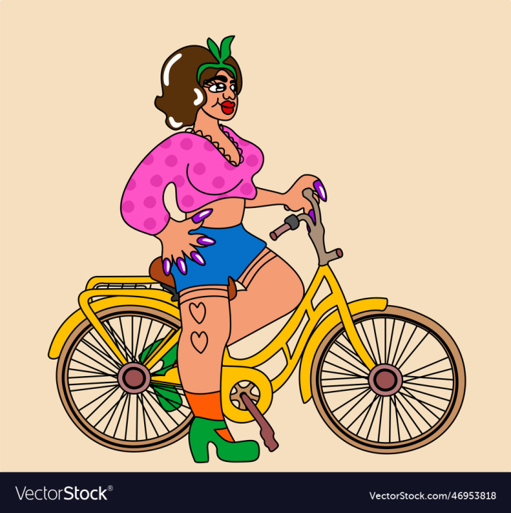 vectorstock,Bicycle,Woman,Girl,Background,Vintage,Illustration,Happy,Retro,Bike,Design,Lady,Person,Adventure,Cartoon,Pedal,Fun,Female,People,Funky,Character,Cycle,Cute,Activity,Fitness,Young,Joy,Isolated,Casual,Outdoor,Lifestyle,Brunette,Biking,Leisure,Cyclist,Vector,Sexy,Travel,Summer,Sport,Ride,Wheel,Transport,Vehicle,Youth,Transportation,Road