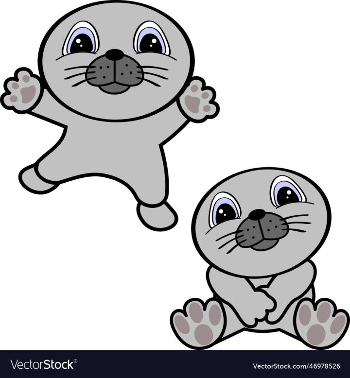 vectorstock,Cartoon,Chibi,Baby,Character,Seal,Animal,Wildlife,Vector,Pet,Child,Cute,Funny,Collection,Set,Isolated,Chubby,Illustration,Happy,Jump,Sweet,Sit,Mammal,Childhood,Mascot,Caricature,Adorable