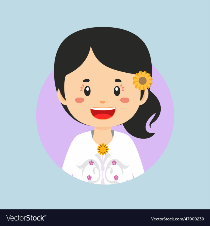 vectorstock,Bali,Character,Avatar,Person,People,Fashion,Happy,Hat,Style,Oriental,Holiday,Head,Greeting,Indonesia,Traditional,Hairstyle,Headdress,Dress,Dance,Design,Boy,Girl,Cartoon,Asian,Female,Child,Country,Clothes,Couple,Culture,Cute,Ethnic,Costume,Children,Accessories