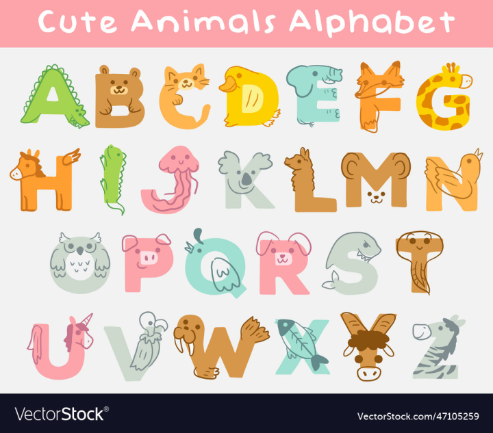 vectorstock,Alphabet,Animal,Animals,Child,Letters,Children,Abc,Symbol,English,Learning,Set,Kid,Cartoon,Letter,Capital,Character,Read,Education,Collection,Language,Preschool,Illustration,School,Group,Word,Zoo,Text,Vocabulary,Vector
