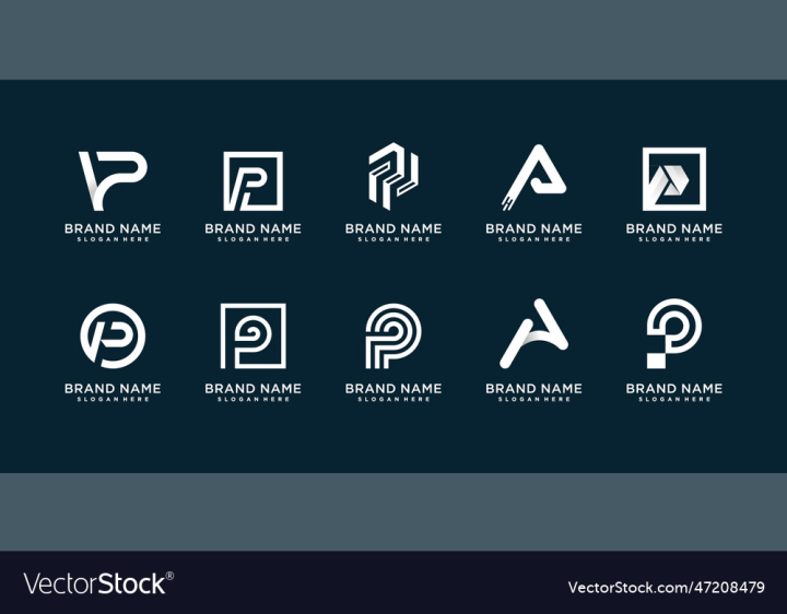 Letter P Logo Icon Image & Photo (Free Trial) | Bigstock