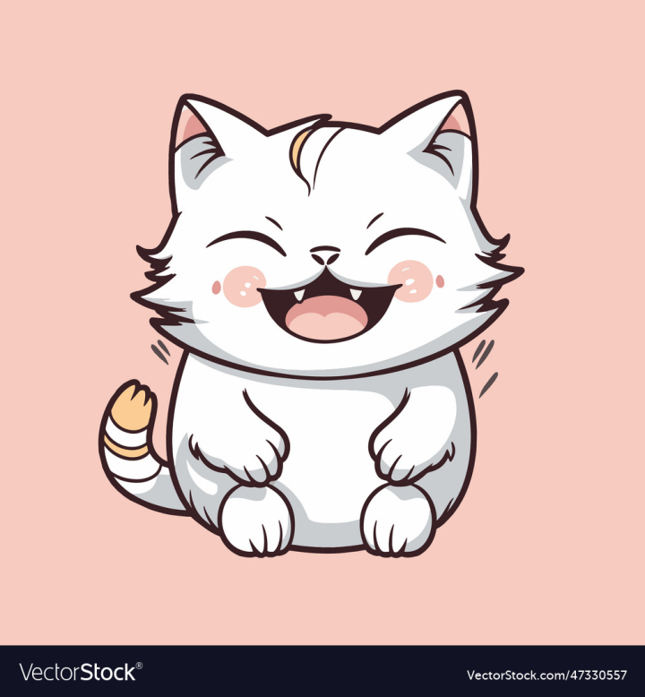 vectorstock,Cat,Cute,Sticker,Cartoon,White,Animal,Happy,Design,Drawing,Pet,Tail,Feline,Domestic,Kitten,Fur,Smile,Funny,Purr,Stripes,Mammal,Fuzzy,Smiling,Friend,Happiness,Adorable,Paw,Cheerful,Positivity,Graphic,Illustration,Art,Clipart,Tag,Relax,Smiley,Character,Invitation,Living,Collar,Alone,Creature,Children,Isolated,Clip,Surprise,Mascot,Friendly,Lovely,Emotion,Minimalist