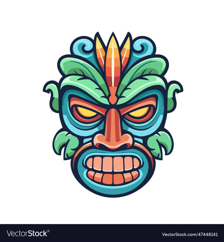 vectorstock,Colorful,Mask,Isolated,Tiki,Style,Logo,Design,Party,Beach,Vintage,Cartoon,Sign,Tropical,Native,Island,Palm,Wood,Symbol,Banner,Vacation,Poster,Ancient,Tribal,Hawaiian,Hawaii,Statue,Carving,Sculpture,Totem,Primitive,Polynesia,Vector,Face,Retro,Travel,Summer,Element,Exotic,Culture,Decoration,Ethnic,Polynesian,African,Traditional,Wooden,Aloha,Monstera,Illustration,Art