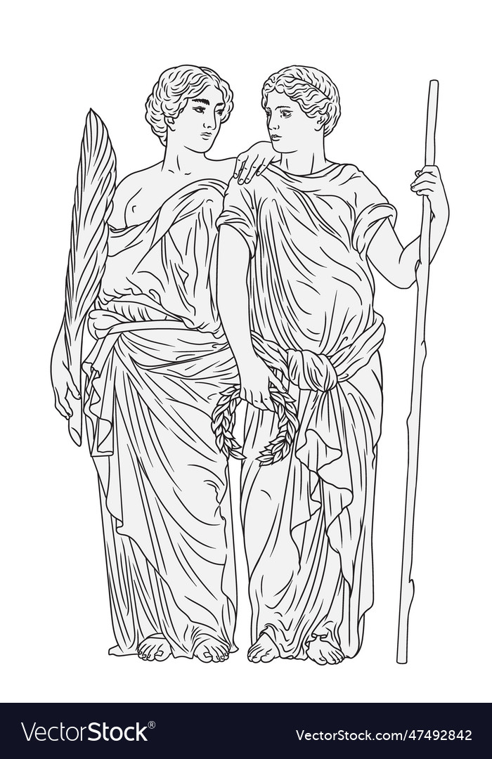 vectorstock,Person,Ancient,Greek,Man,Woman,Branch,Wreath,Laurel,Love,White,Old,Vintage,Antique,Award,Male,Couple,Human,Conversation,Two,Young,History,Waving,Youth,Winner,Friendship,Greece,Victory,Meander,Art,Palm,Tree,Boy,Retro,Design,Drawing,Hero,Classic,Symbol,Culture,Character,Head,Beautiful,God,Mythology,Roman,Marble,Archaeology,Vector,Illustration,Artwork