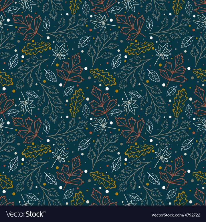 pattern,seamless,leaves,background,vintage,leaf,hand,drawn,wallpaper,repeat,navy,backdrop,tile,sketch,nature,drawing,orange,red,foliage,white