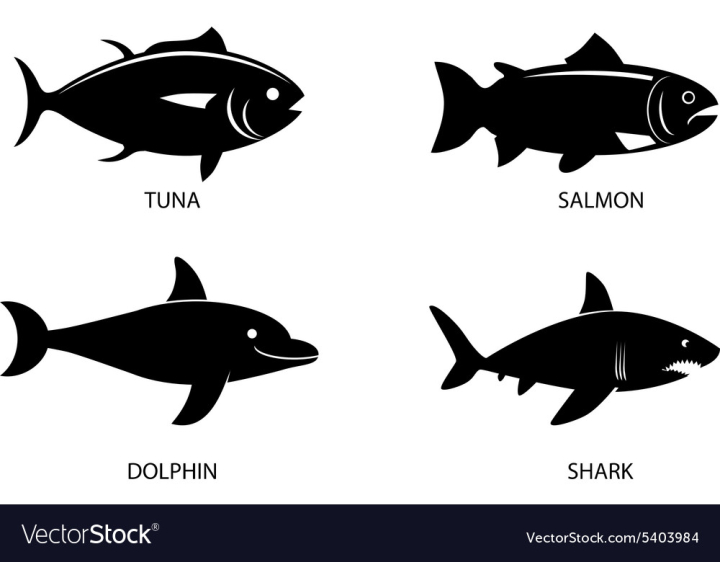 Free: Fish icon set vector image 