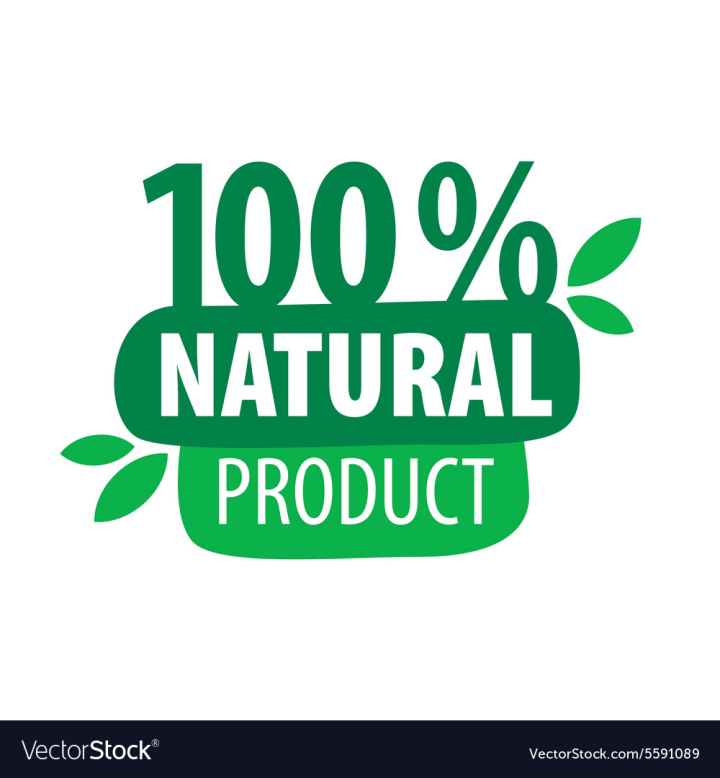 100 natural label Stock Vector by ©Arcady 94454356