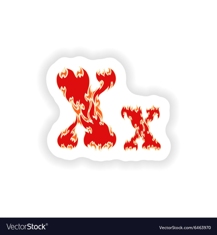 Letter X' Sticker