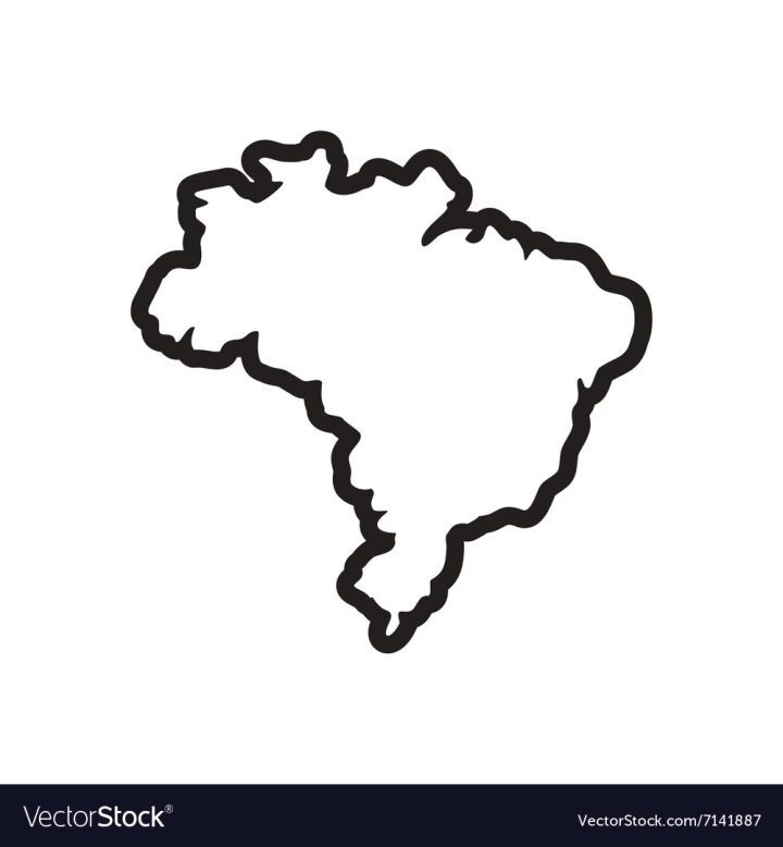 Brazil Flag Icon. Trendy Brazil Flag Logo Concept on White