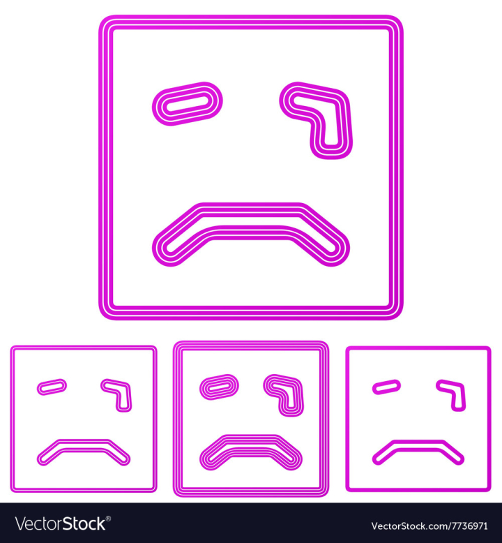 logo,line,cry,crying,face,sentiment,affect,feeling,emoticon,behavior,emotion,sadness,magenta,set,mouth,sad,icon,head,expression,depression,square,character,symbol,eyes,rectangle,button,sign,stripe