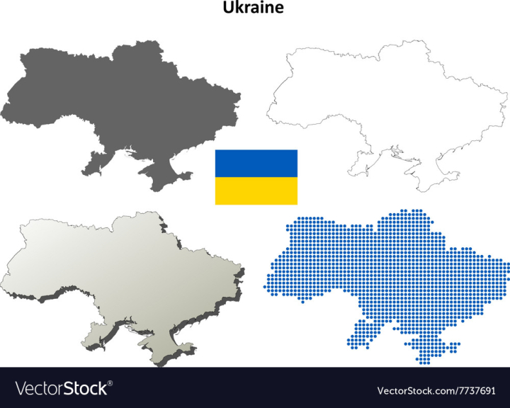 map,ukraine,flag,outline,country,state,dots,background,vector,detailed,crimea,boundary,territory,isolated,blank,contour,kiev