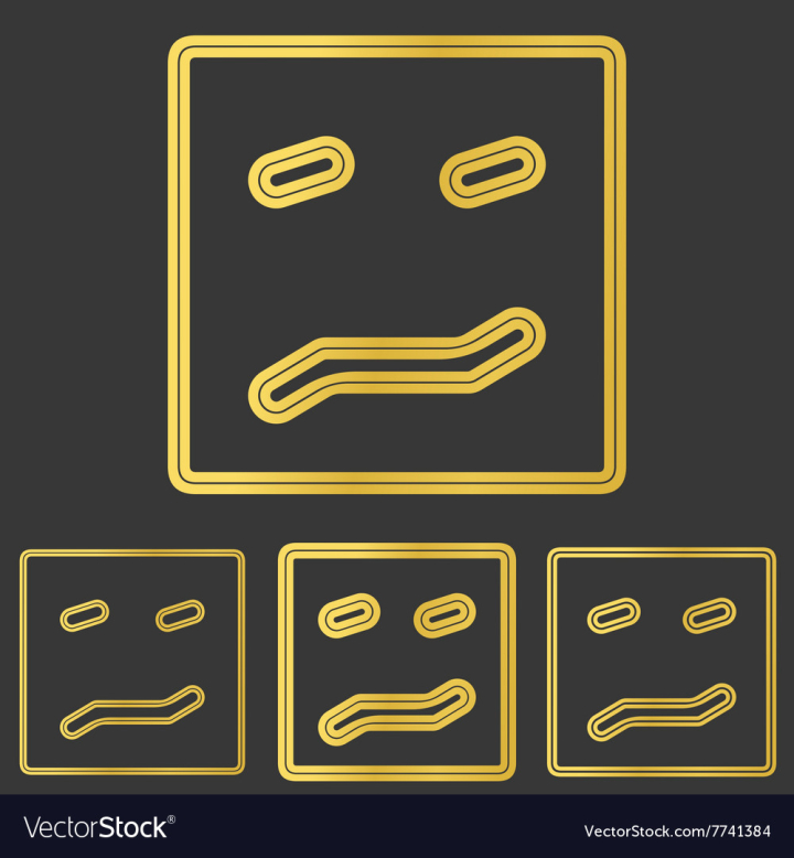 golden,fear,logo,confusion,ambiguous,disgust,nausea,apprehension,dread,horror,confused,apprehensive,terror,insecure,feeling,behavior,rectangle,emoticon,face,emotion,head,expression,mouth,square,character,eyes,ambiguousness