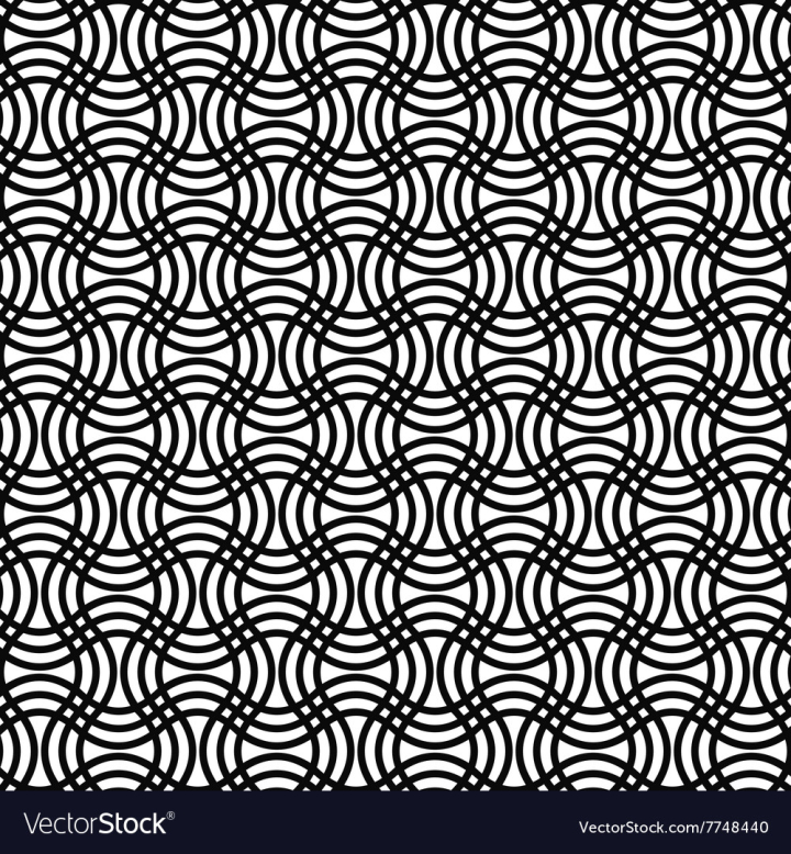 Grey curvy line seamless pattern. Waves Pattern. Vector Background