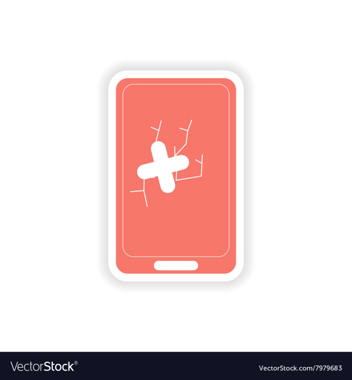 Free: Paper sticker on white background mobile phone vector image 