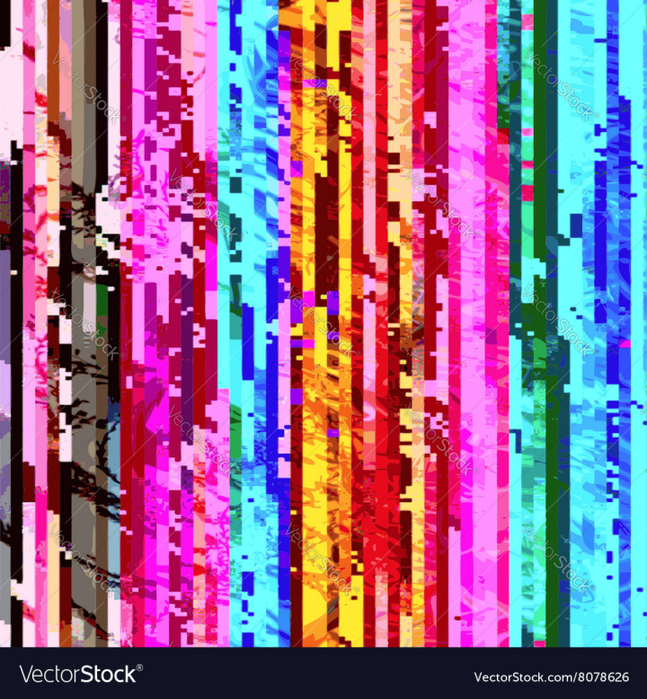 Pixel Glitch Pattern. Vector Background. Abstrac Glitch Texture