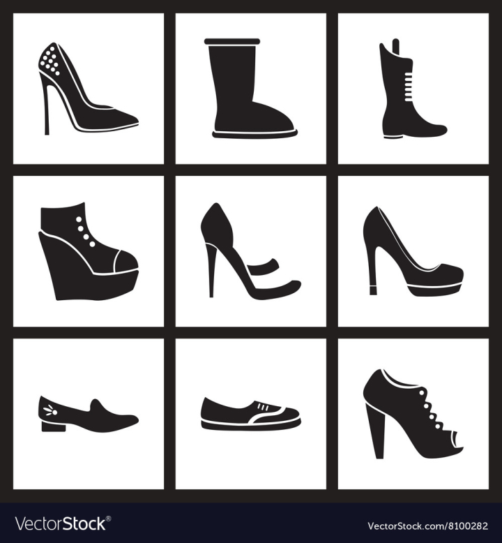 Female hotsell shoes vector