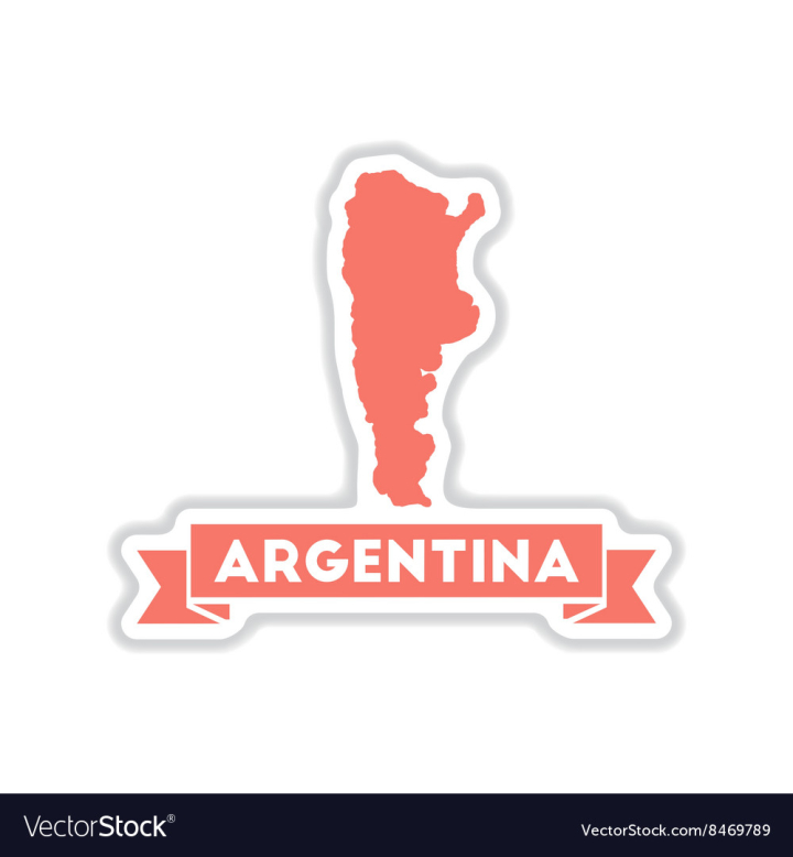 Vector map of Argentina with all geographical regions