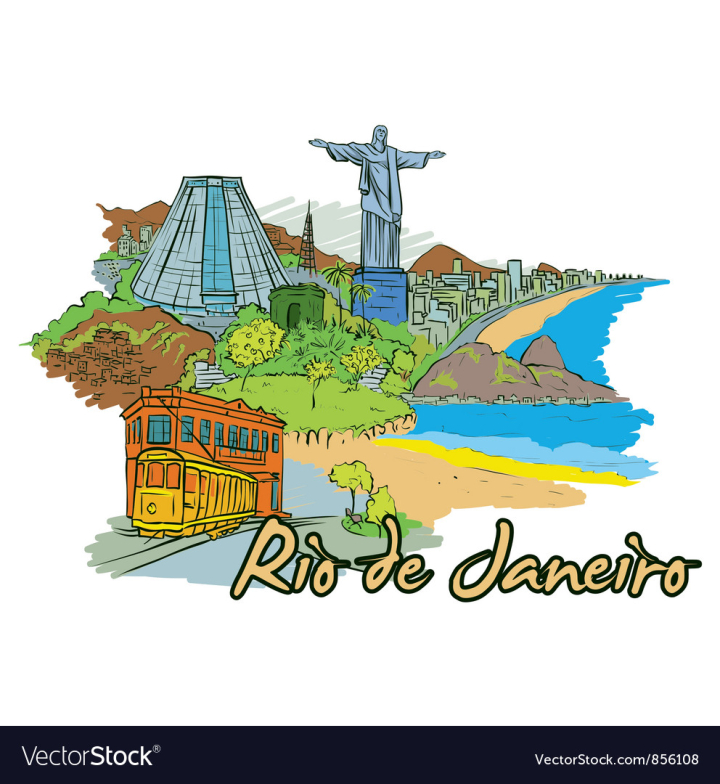 Free: Rio de janeiro doodles vector image - nohat.cc