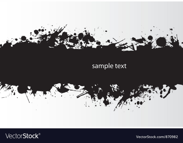 Black paint splatter vector design background