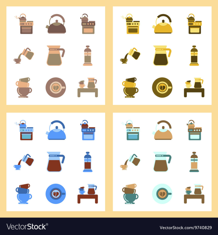 Free Vectors  Yellow coffee maker icon