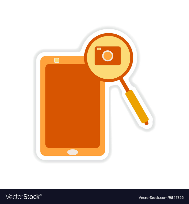 Free: Paper sticker on white background mobile phone vector image 