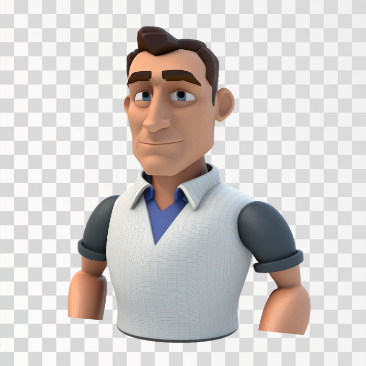 Free: 3D default avatar of male - PNG transparent - nohat.cc