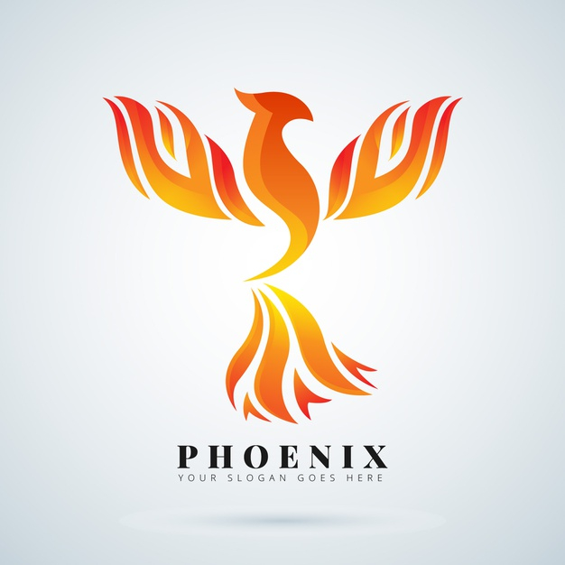 pheonix,mythical,creature,mythology,concept,phoenix,theme,logotype,fantasy,brand,identity,fire,animal,bird,design,logo