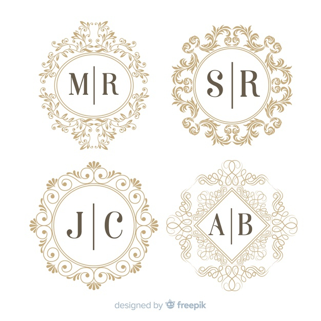 Buy 2 Letter Monogram With Letters SR Digital Download Wedding Monogram  SVG, Personal Logo, Wedding Logo for Wedding Invitations Online in India -  Etsy