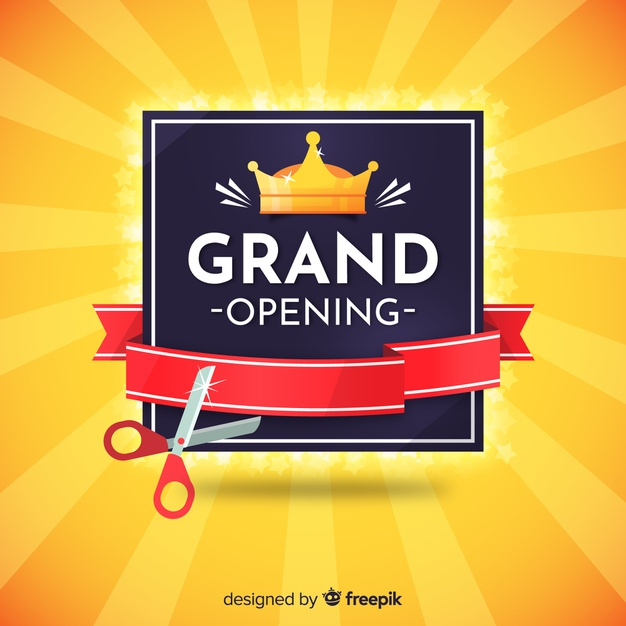 Free Vector  Grand opening