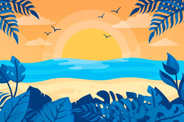 Free Vector  Flat background for summer season