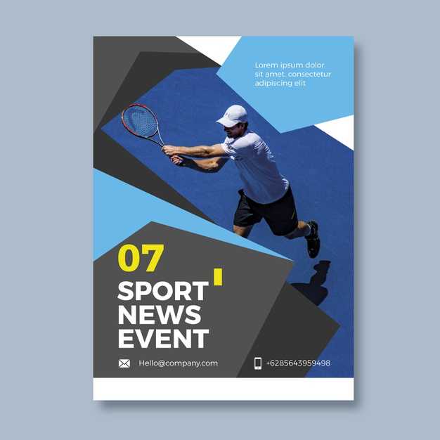 Free: Colorful sport flyer template Free Vector 