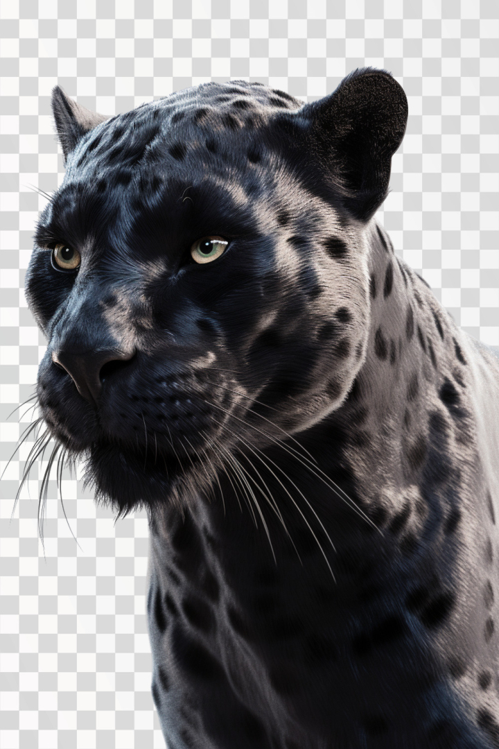 Free Photo  View of black panther in the wild