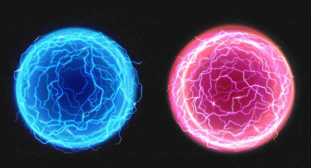 Magic ball energy sphere with plasma glowing Vector Image