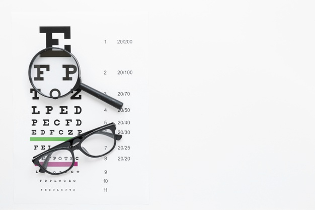 eyecare,copy space,copyspace,indoors,eyesight,lay,still life,still,optics,ophthalmology,optician,accessory,eyewear,inside,optic,casual,copy,horizontal,contacts,optical,consumer,flat lay,eyeglasses,top view,top,read,protection,view,magnifier,healthcare,care,vision,life,flat,white,glasses,white background,alphabet,space,table,background